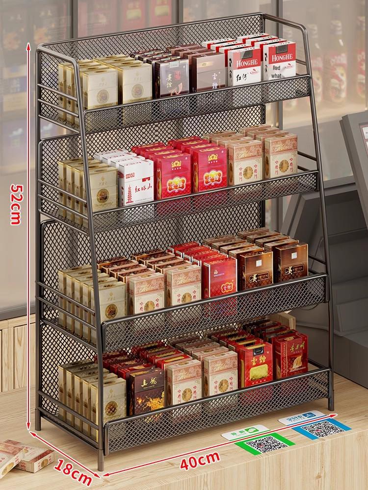 Multi-Layer Display Rack for Snacks, Baby Items, and Stationery in Convenience Stores and Pharmacies