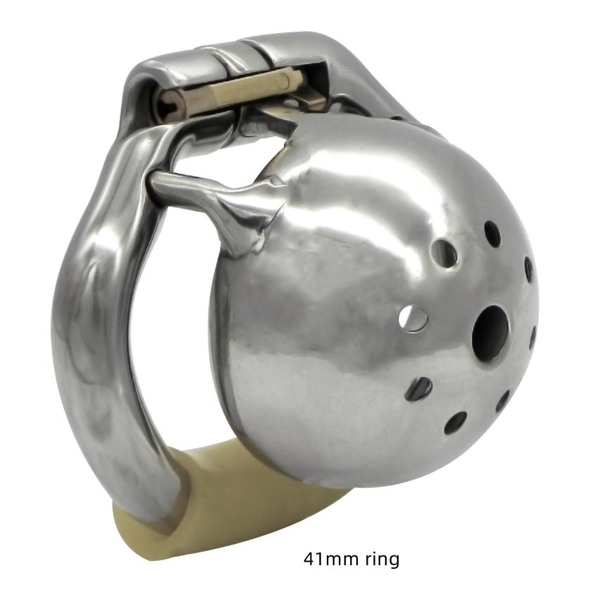 Ergonomické zařízení na mužskou cudnost Stealth Lock z nerezové oceli, klec na penis, zámek na penis, kroužek na penis, pás cudnosti, S077