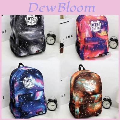 New Bts Kpop Bangtan Boys Blue Bag Schoolbag Backpack Kpop Color 4