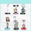 Christmas Nightmare Before Christmas Jack Skeleton Sally Collectible Pvc Figure Set