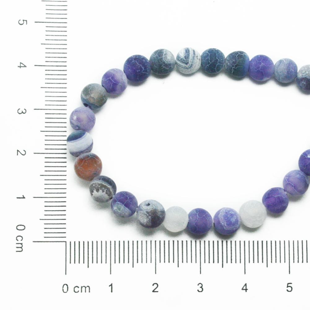 Natural Stone Frost Crab Colorful Carnelian Round Loose Beads 6 8 10 12 14MM For Jewelry Making