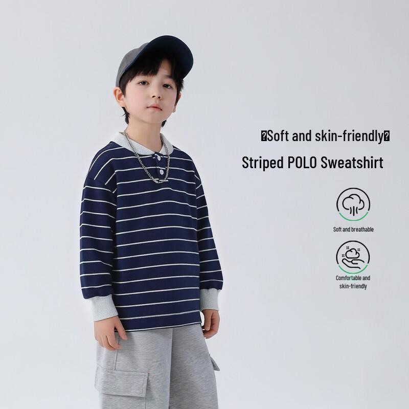 Yoyo Fairy Tale Boys  Striped Long-Sleeve Sweatshirt 150