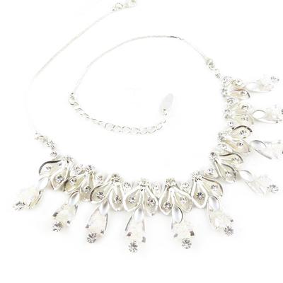 [E1178] - White 'Gala' Designer Necklace