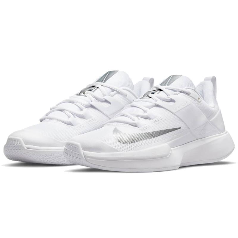 Nike Court Vapor Lite 'White Metallic Silver' Women's Sneakers DC3431-133