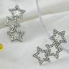Colorful Star Pentagram Stud Earrings for Women - European and American Fashion Jewelry