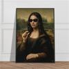 Poster Mona Lisa Amuzant Artă pentru Peretele Băii cu Imprimeuri de Hârtie Igienică Artă Decorativă pentru Toaletă Parodie Pictură pe Pânză Cadou pentru Toaleta de Oaspeți