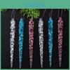 Christmas Acrylic Ice Crystal Decorations Set With Transparent Ice Pendant For Holiday Home Decor
