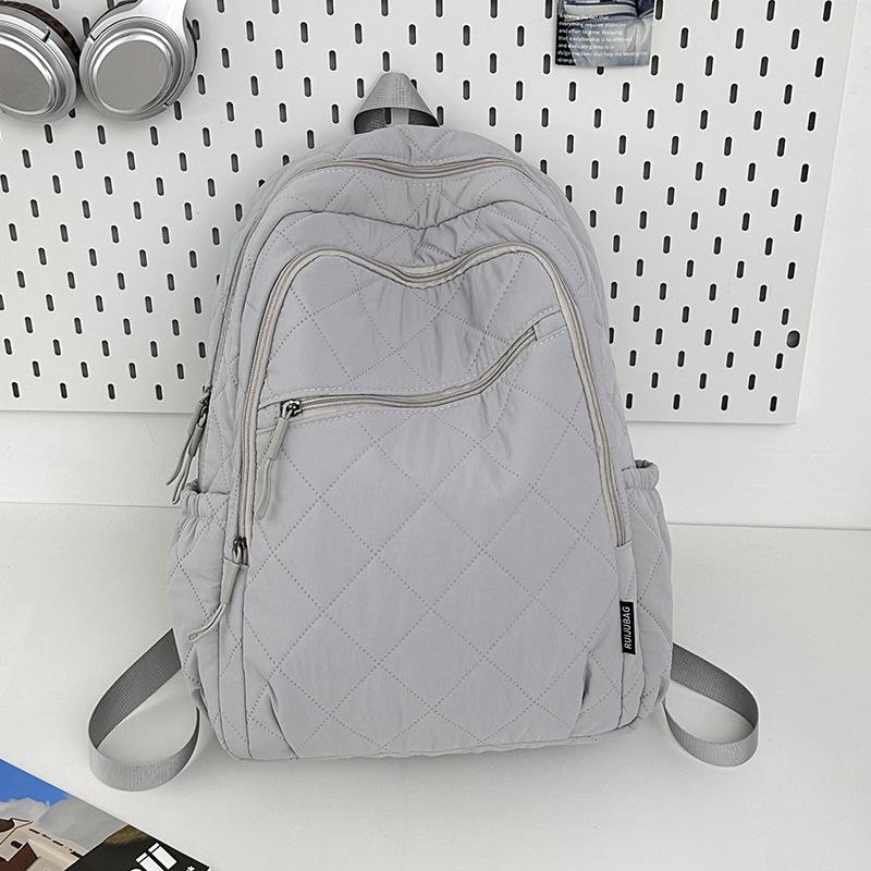 Schoolbag New Diamond Embroidered Thread Backpack Daily Commute Travel Fashion Leisure Large Capacity Nylon Messenger Backpack