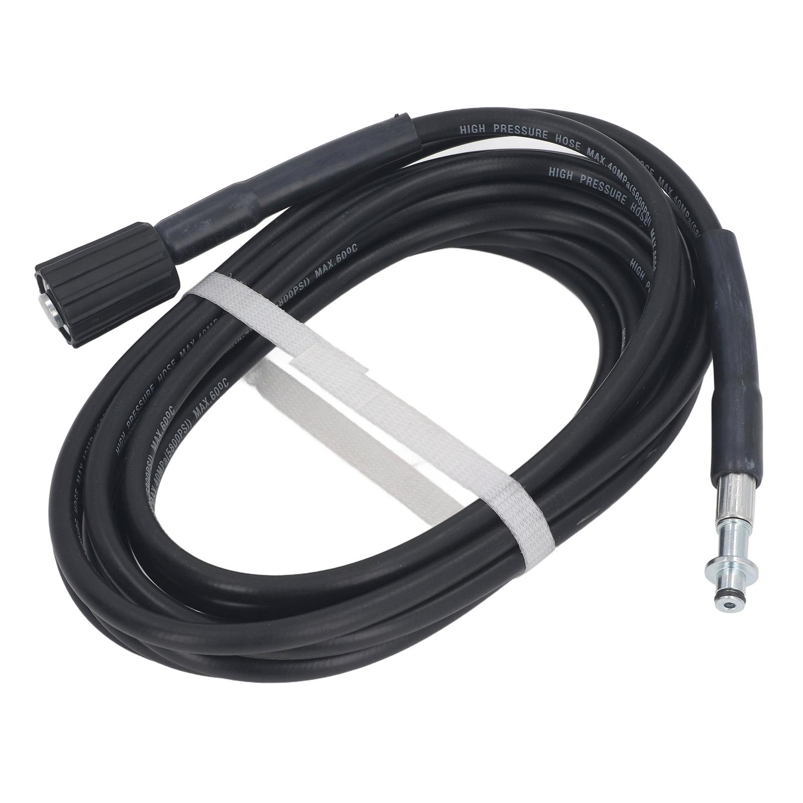 0psi High Pressure Washer Hose, 5m Length Stable Connection Premium Rubber Material 3Celsius8 Inch Quick Connect