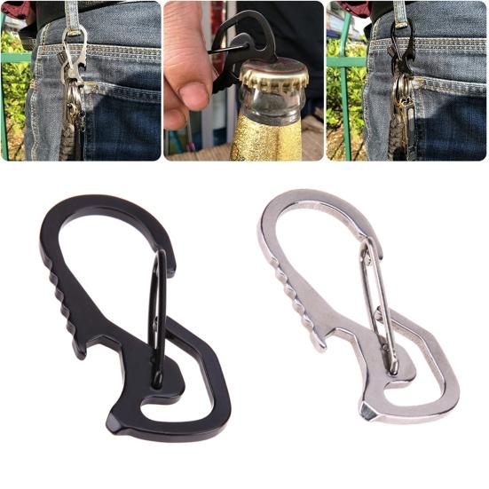 Multifunktionaler Langlebiger Schlüsselanhänger Schlüsselhalter Schlüsselanhänger Flaschenöffner Outdoor-Werkzeug