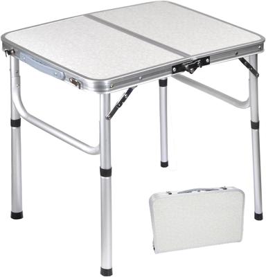 Lasola Camping Table Folding Table Outdoor Folding Table Height Adjustable In 2 Levels 60 X 45 X Cm Load Capacity 30kg Lightweight Folding Table