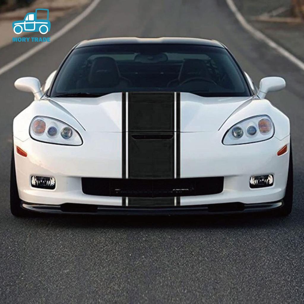 MORYTRADE Hood Sticker Stripe Body Decal Car Automotive 120x25 Black