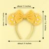 Ny Trendig Musöron Hårband Mickey 3.3" Sammet För Flickor Mjuk Rosett Hårband Halloween Festival Fest Resa DIY Håraccessoarer