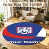 Round Rug Custom NameIpswich Town Pattern Non Slip Carpet Home Floor Decor