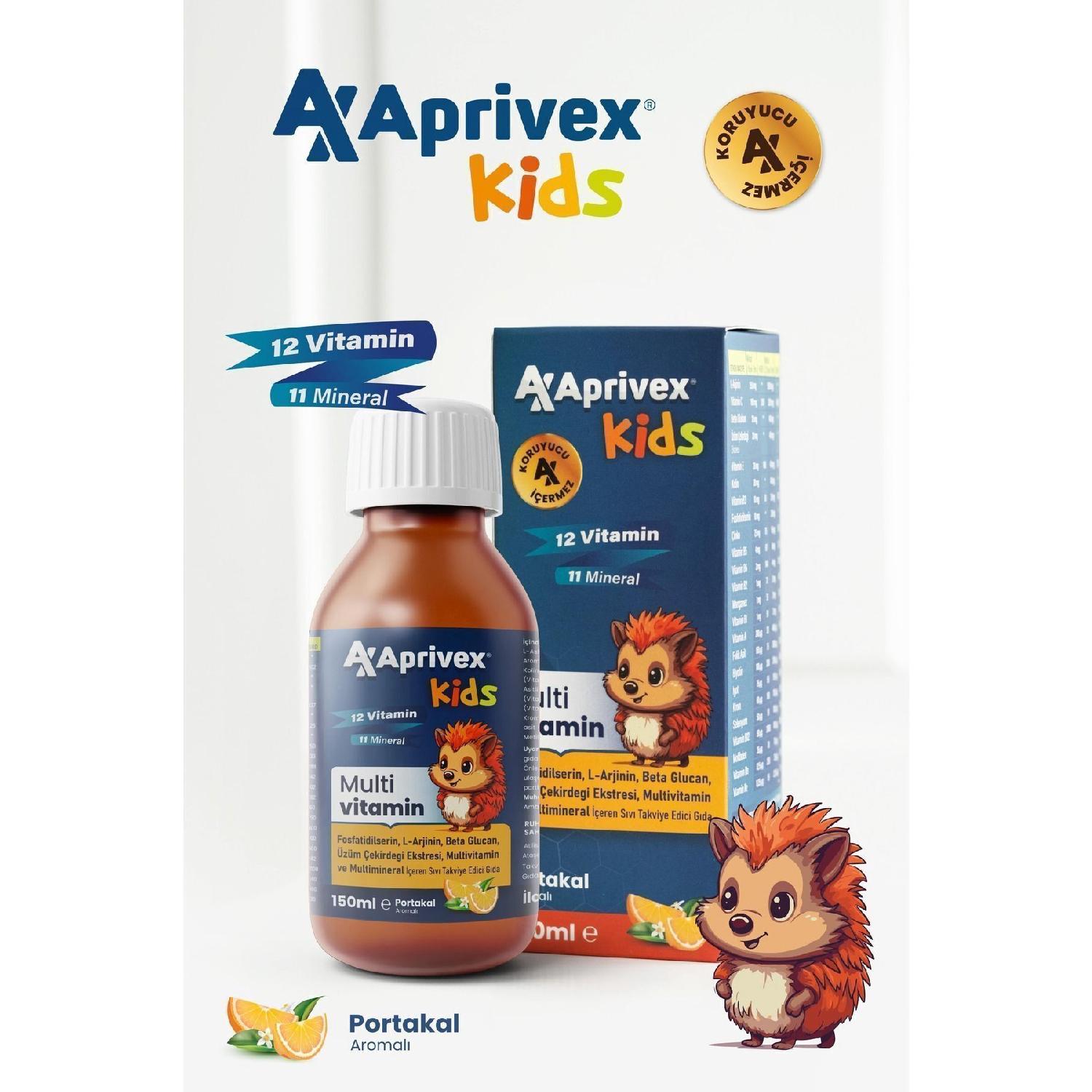 

Kids Multivitamine Natural Orange Flavored Syrup 150 Ml