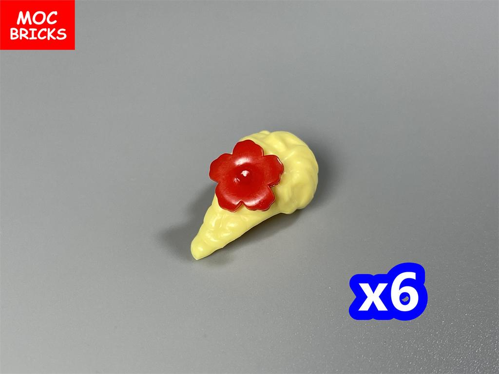 MOC Blocks Female Girl Ponytail Hairs Accessories Bow Assembled Particles Construction Bricks Children's Playthings Plastic Material Dolls