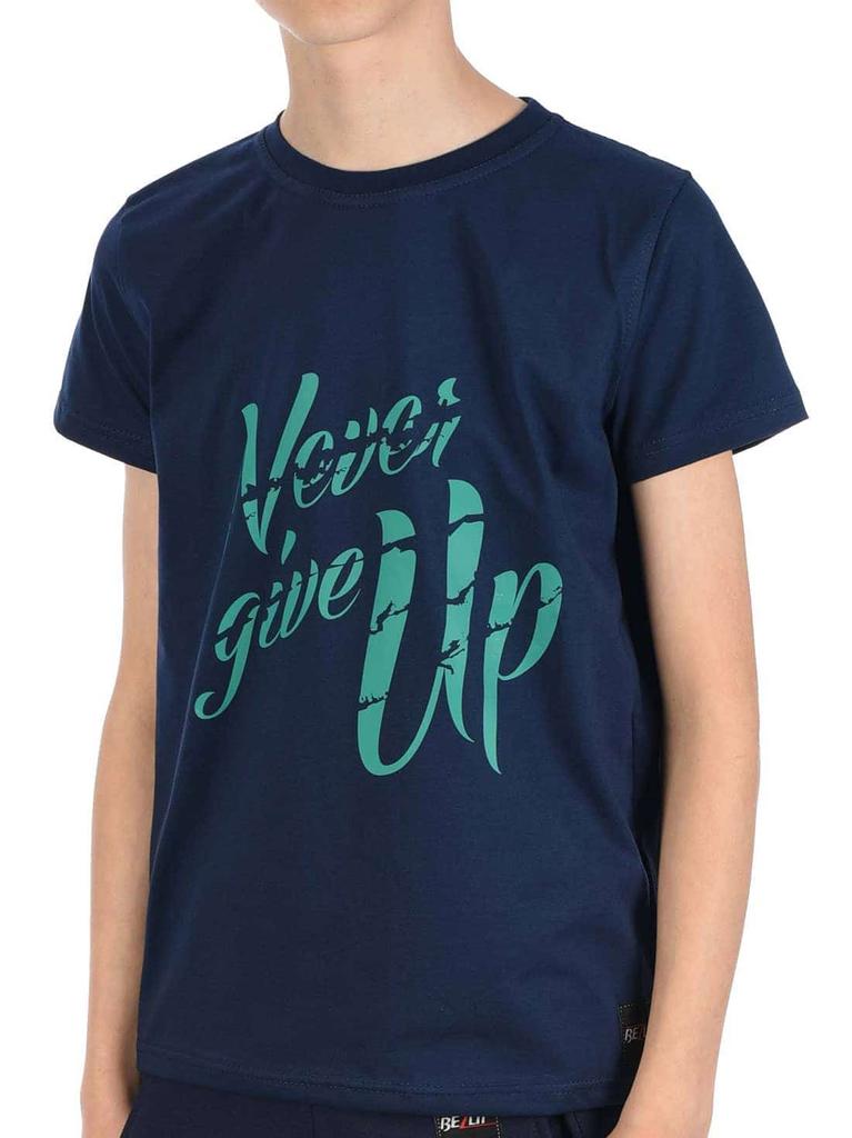 Jungen T-Shirt mit Never Give Up