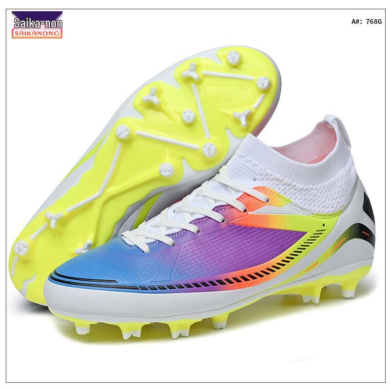 Saikalong Unisex High-Top AG Soccer Cleats 39