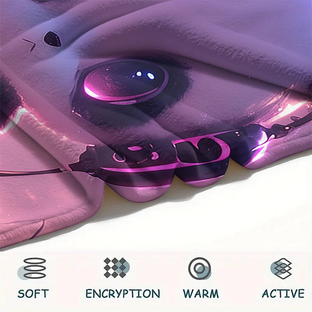 Panda Print Flannel Blanket, High quality Comfortable for All Seasons, Home Decor, Warmth and Comfort, Perfect for Christmas Gifts