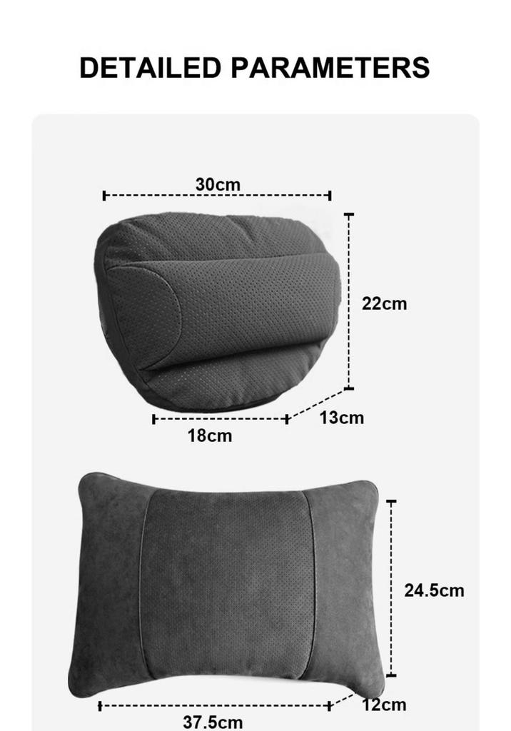 Mercedes-Benz S-Class Maybach & BMW X3/5 Series Neck and Lumbar Support Car Headrest Pillow
