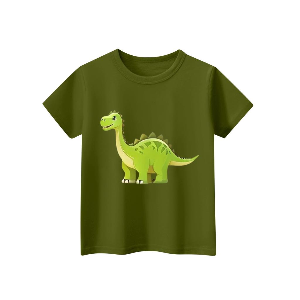 Children's Short Sleeve Neck T-Shirt Animal Print Daily Casual Top