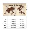 Simple Style Wall Stickers English Version World Map 3D Wall Sticker Office English Room Studyroom  Background Wall Sticker