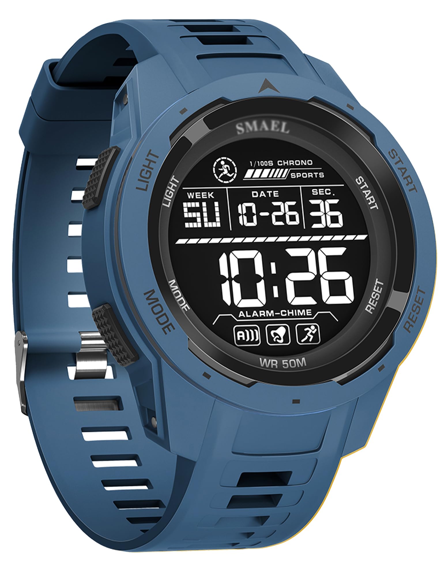 

Цифровые водонепроницаемые спортивные часы для улицы и школы, мужские, многофункциональные, дата, будильник, таймер, синие, для активного отдыха, походов, поездок на работу, синий