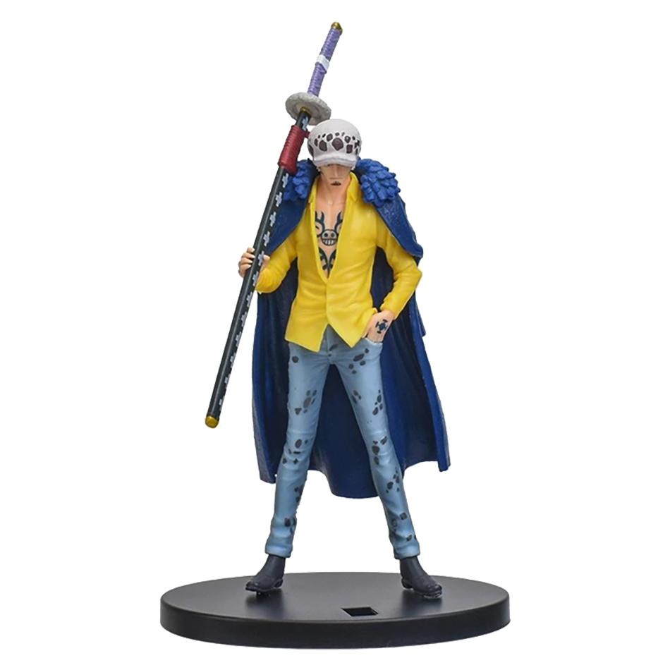 Hot 17cm Anime men and women Style Standing Figure One Piece Country Trafalgar Law PVC Collection Model Dolls Toy For Gift