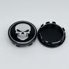4pcs 59MM ( 55MM I.D ) Car Wheel Center Caps With Skull Logo Emblem Rim Hubcaps Cover Wheels Hub Lid Replace Styling Accessories