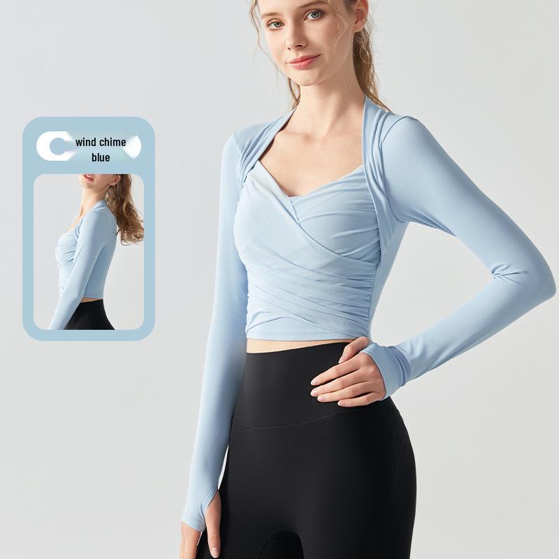 

Women s Long Sleeve Fixed Cup Yoga & Pilates Top - Spring/Autumn Style Small
