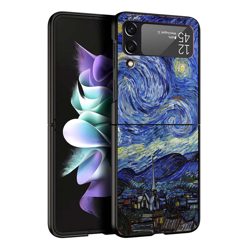 Van Gogh Oil Art Painting Phone Case For Samsung Galaxy Z Flip7 Flip6 5G Flip5 Flip4 Flip3 ZFlip 7 6 3 4 5 Shockproof Back Cover