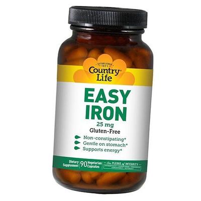 Iron In Easily Digestible Form, Easy Iron, 90vegcaps (36124060)