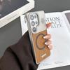 Applicable to Samsung S26Ultra aromatherapy wood grain magnetic mobile phone case without border S25 anti-drop s24 matte protective case