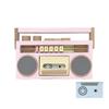Tape Recorder Kiko Tape Recorder Pink Recording Radio Cassette Recorder Wooden Toy Wooden Toy Pretend Play Room Christmas Present Birthday Present