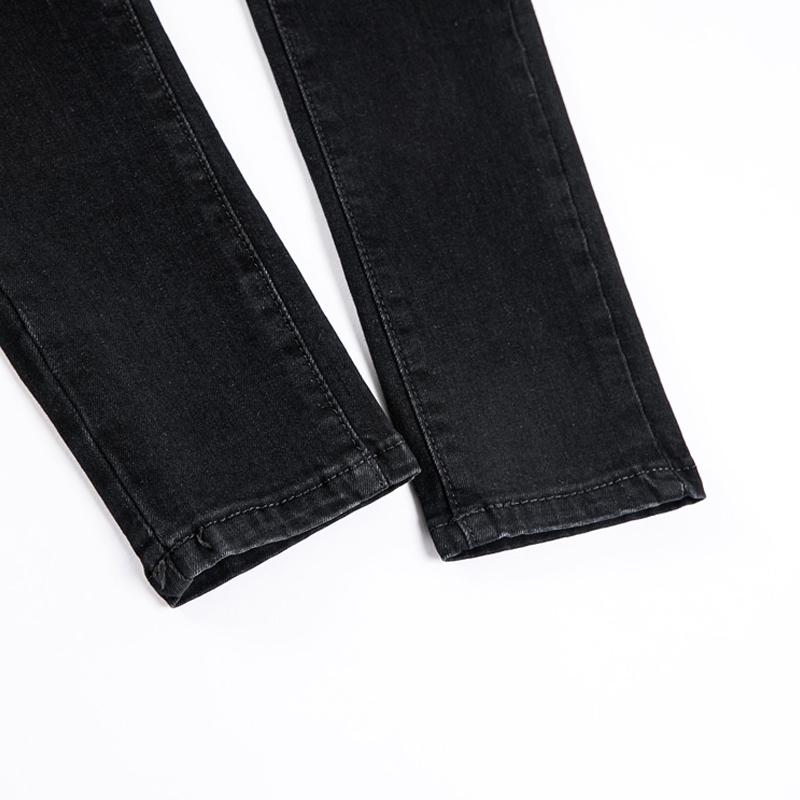 Nové korejské módní dámské džíny s vysokým pasem, elastické, úzké, tenké, ležérní, jednoduché džínové kalhoty s tužkou, dámské jarní a podzimní kalhoty, oblečení 2951