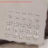10Pcs DIY Decoration for Nails Craft Shiny Zircon Nail Art Rhinestones Flatback Gemstones Bowknot Flower Charms