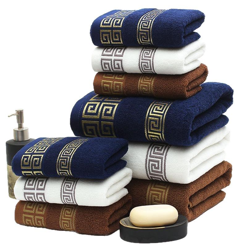 Shupeng Soft Cotton Embroidered Face Towel - Thick, Absorbent, and Non-Shedding for Men and Women