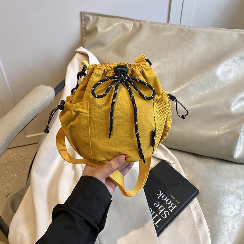 Canvas Bag Female Tide Brand Mobile Phone Bag Leisure Sports Travel Cycling Crossbody Small Bucket Bag