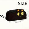 Animal Shaped Black Cat Pencil Bag Cute Cartoon Pencil Box Capybara Pen Case  Friend Gift