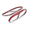 Hot Interior Mouldings 2pcs Steel Car Exhaust Muffler Tip Tail Pipe Cover Decoration Suitable for Mercedes Benz W222 S Class 201