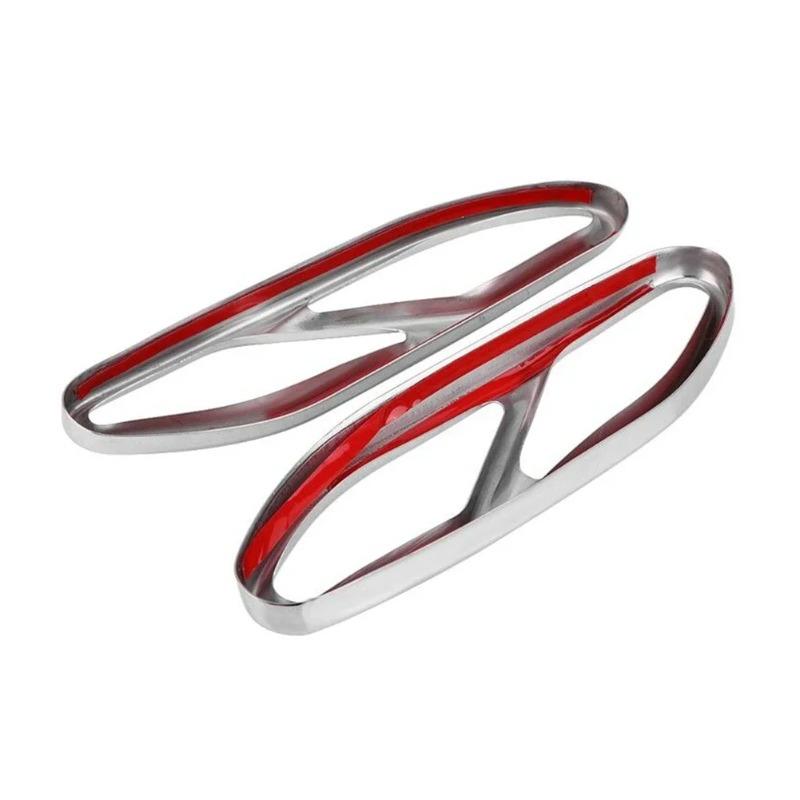 Hot Interior Mouldings 2pcs Steel Car Exhaust Muffler Tip Tail Pipe Cover Decoration Suitable for Mercedes Benz W222 S Class 201