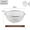 ZISIZ Kitchen Drain Bowl & Basket 2-Piece Set