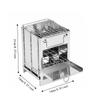 With Grill Camping Wood Stove Folding Box Stove Portable Wood Burning Stove  Hiking