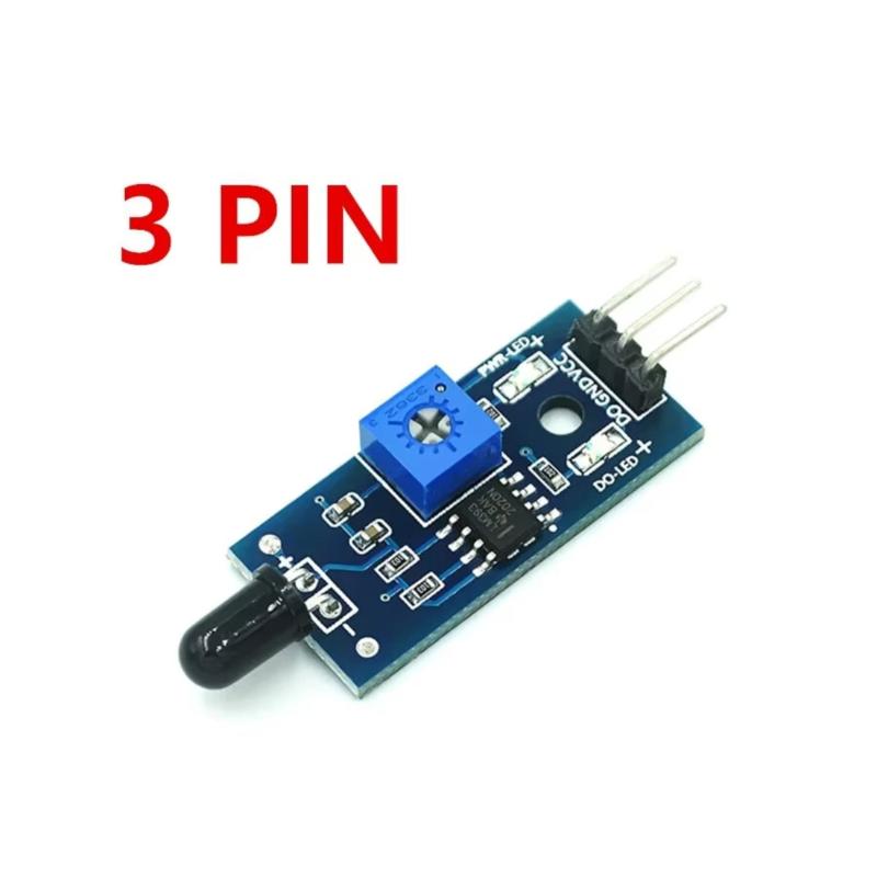 Ir Infrared 3/4 Pin Flame Detection Sensor Module Ir Flame Sensor Module Detector Smartsense Obstacle Avoidance Sensor Module