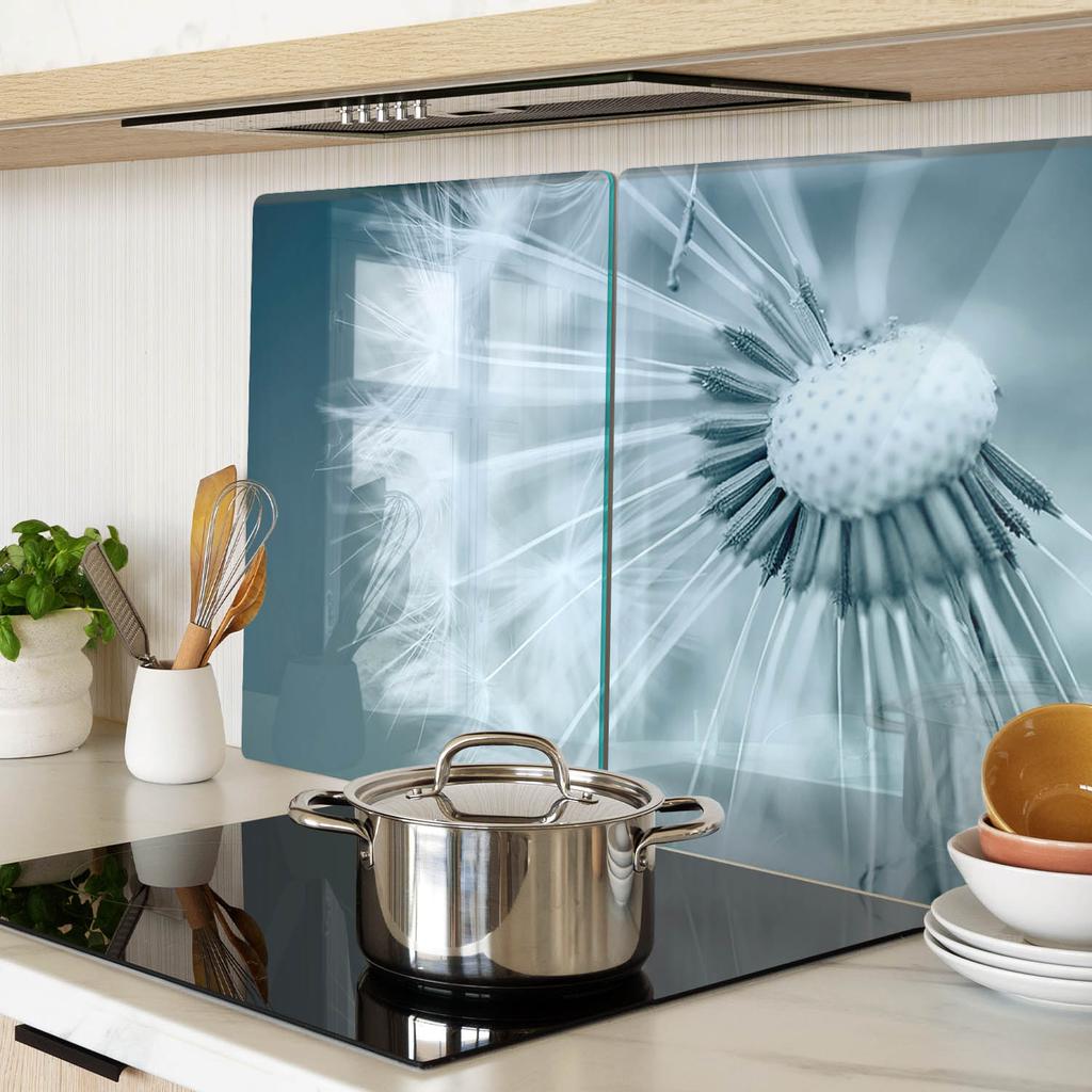 Kitchen Multifunctional Decorative Glass Boards Dandelion 2x40x52 Cm