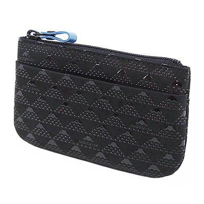 Indenya Inden Coin Purse Deerskin Takane Fuji Pattern Black Background X Black Lacquer Mt. 2801-01