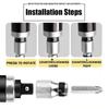 7/13 Pcs CR-V Manual Impact Screwdriver, Portable Reversible Impact Driver, Household Cordless Screwdriver Kit Hand Repair Tools