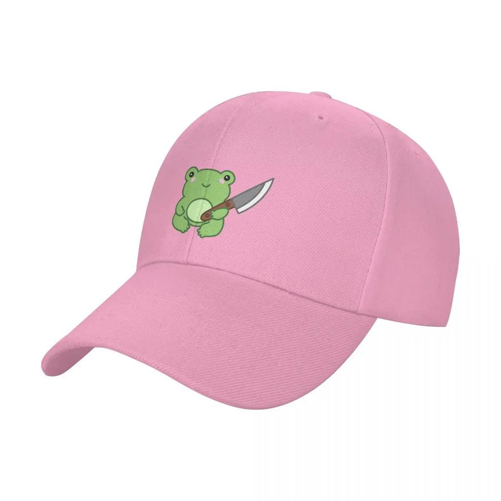 Frog With A Knife Baseball Cap Anime Hat sun hat Anime Woman Mens