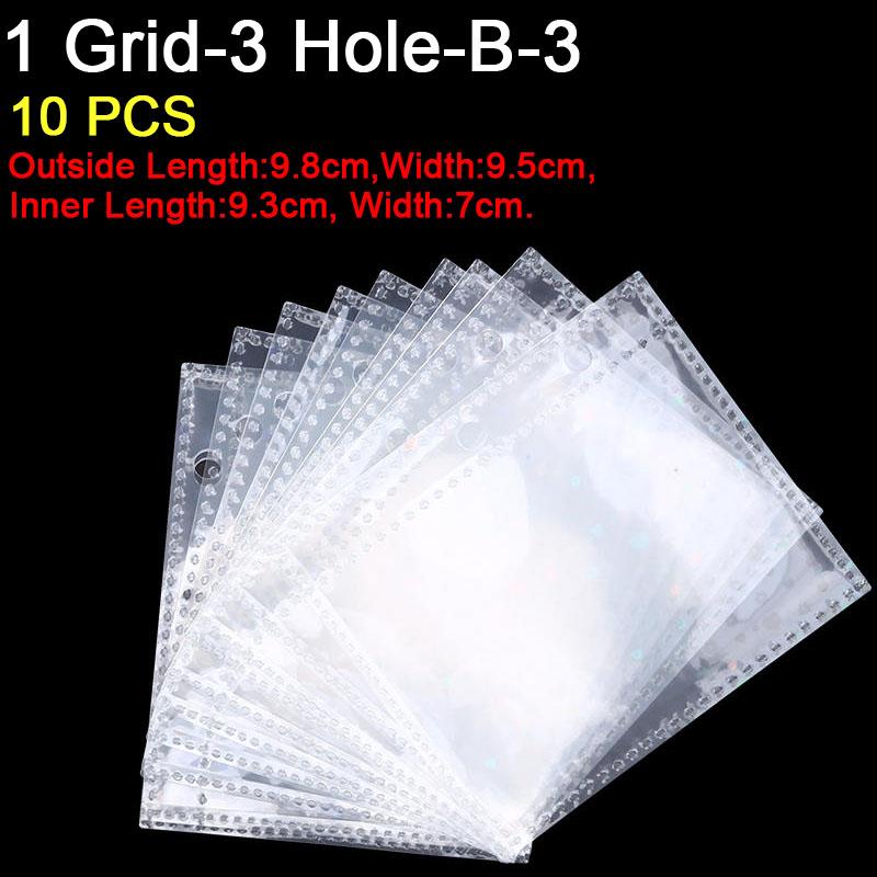 10PCS Inner Page Photocard Binder Multi-Pockets Kpop Sleeves Photo Album Page Idol Photo Card Protector Book 1/4 Grids 3/6 Holes