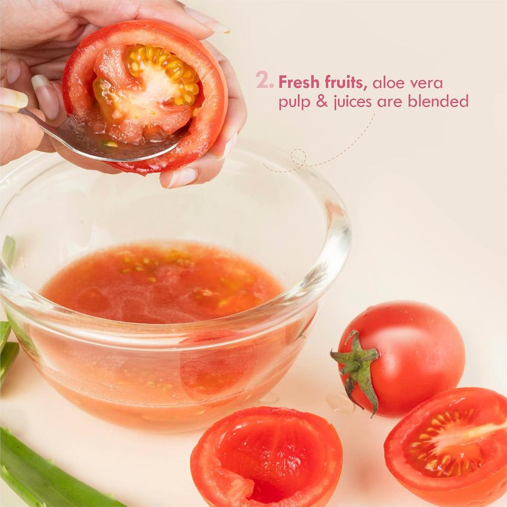 Nat Habit Frische Geschlagene Tomate Vetiver Gesichts-Malai Tägliche Feuchtigkeitscreme Mit Vitaminen B E & C Für Jugendlichen Glow 30g